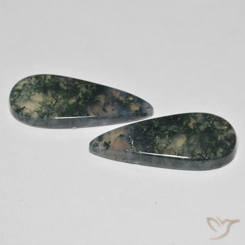 Shop natural 22.50ct Multicolore Agate mousse gems, En forme de poire, from Inde at GemSelect. In stock, global shipping!