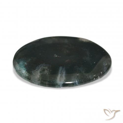 Agate mousse Multicolore naturelle ovale, 30.13 ct, Translucide