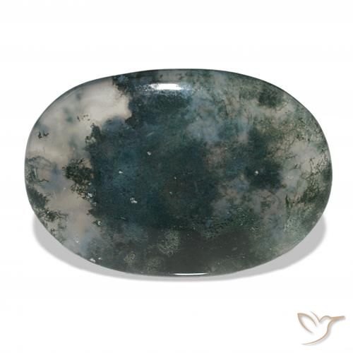 45.08ct Multicolore Agate mousse Pierres précieuses, ovale, Translucide