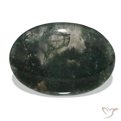 58.50ct Multicolore Agate mousse Pierres précieuses, ovale, Translucide