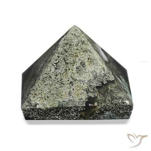 85.25ct Forêt verte Agate mousse, Carré, Opaque