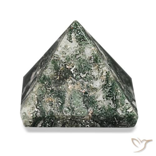 85.75ct Forêt verte Agate mousse, Carré, Opaque