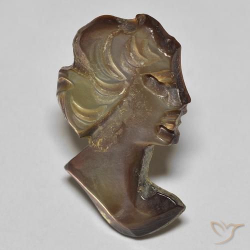 Nacre Enfumé naturelle Fantaisie, 3.67 ct, Opaque