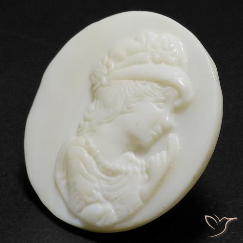 Nacre Blanc chaud naturelle Tour, 14.55 ct, Opaque
