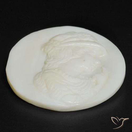Nacre Blanc chaud naturelle Tour, 14.55 ct, Opaque