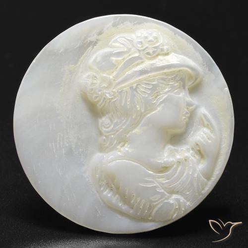13.32ct Naturel Blanc chaud Nacre, Tour, Opaque