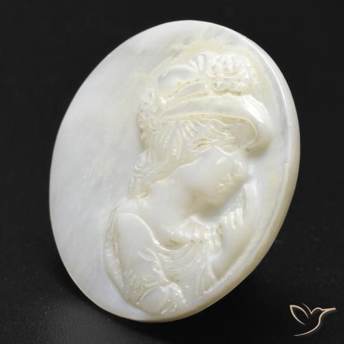 Nacre Blanc chaud naturelle Tour, 13.32 ct, Opaque