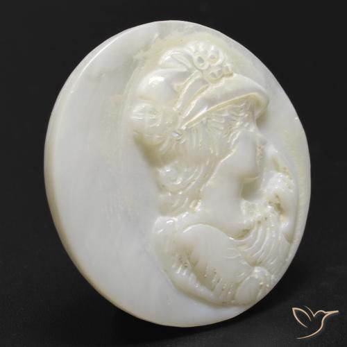 Nacre Blanc chaud naturelle Tour, 13.32 ct, Opaque