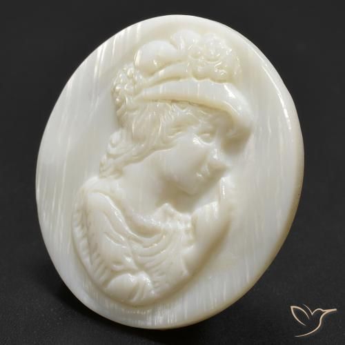 Nacre Blanc chaud naturelle Tour, 15.22 ct, Opaque
