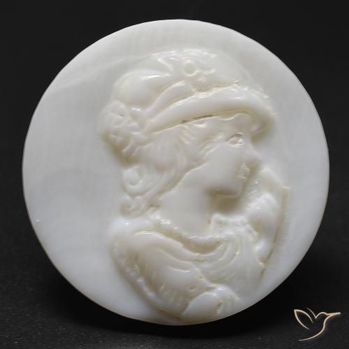 19.63ct Naturel Blanc crème Nacre, Tour, Opaque