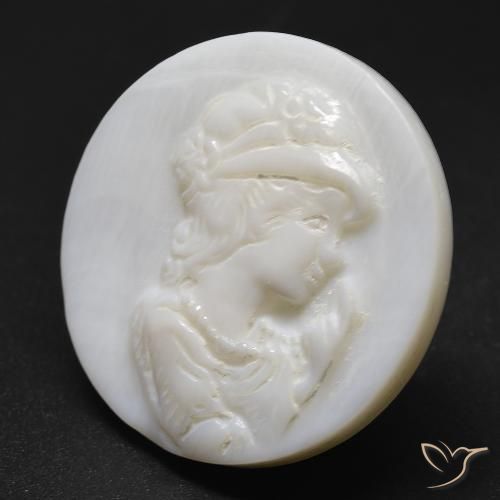 Nacre Blanc crème naturelle Tour, 19.63 ct, Opaque