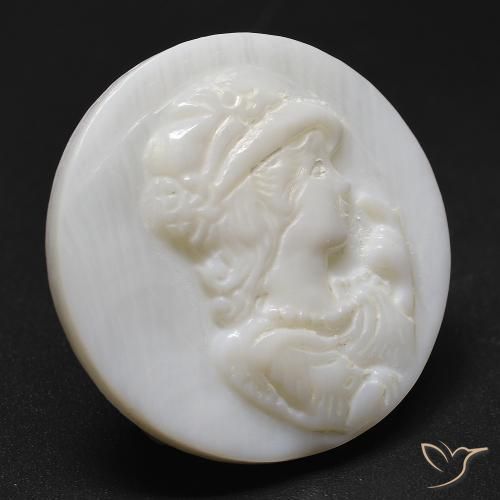 Nacre Blanc crème naturelle Tour, 19.63 ct, Opaque
