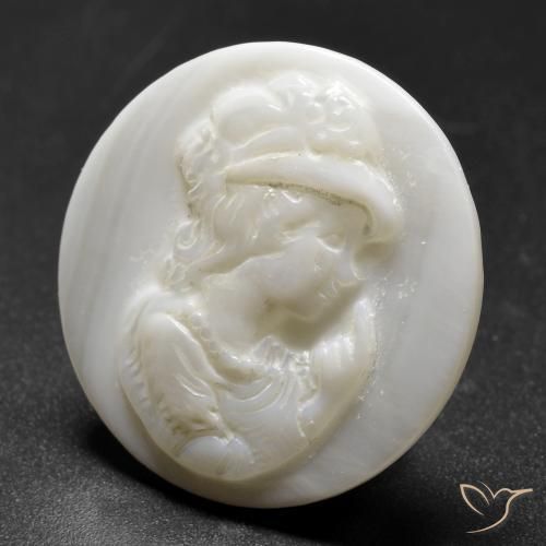 Nacre Blanc perle naturelle Tour, 17.23 ct, Opaque