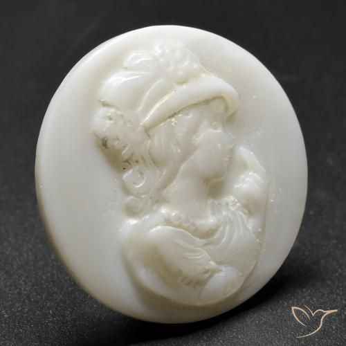 Nacre Blanc perle naturelle Tour, 17.23 ct, Opaque