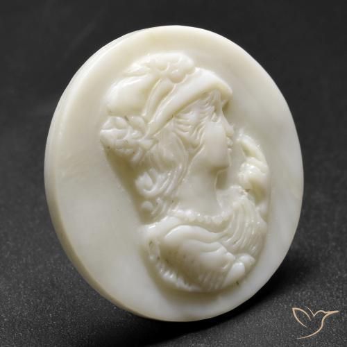 Nacre Blanc perle naturelle Tour, 16.21 ct, Opaque