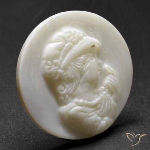 Nacre Blanc perle naturelle Tour, 17.41 ct, Opaque