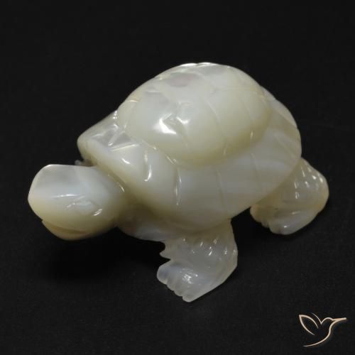Nacre Blanc perle naturelle Fantaisie, 23.99 ct, Opaque