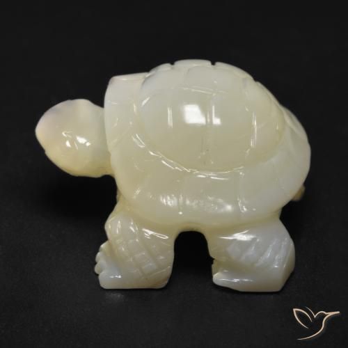 Nacre Blanc perle naturelle Fantaisie, 19.50 ct, Opaque