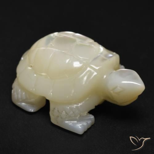 17.91ct Naturel Blanc perle Nacre, Fantaisie, Opaque