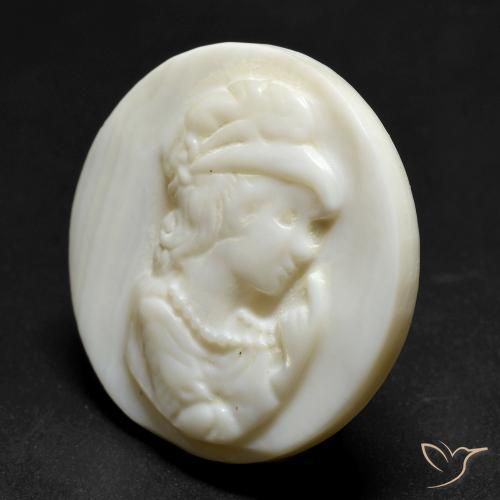 Nacre Blanc crème naturelle Tour, 19.39 ct, Opaque