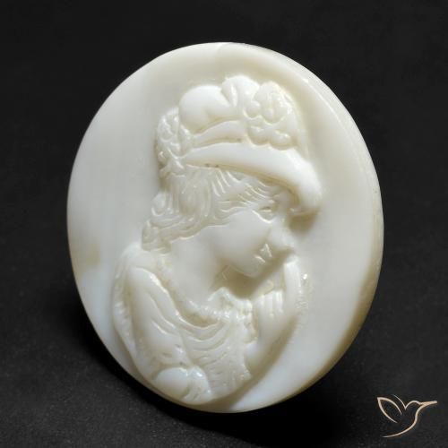 Nacre Blanc perle naturelle Tour, 14.43 ct, Opaque