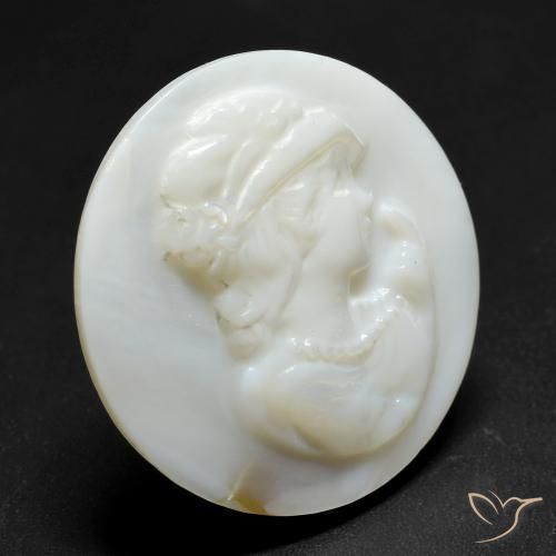 Nacre Blanc perle naturelle Tour, 13.70 ct, Opaque