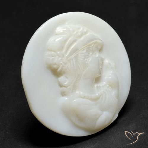 Nacre Blanc perle naturelle Tour, 14.15 ct, Opaque