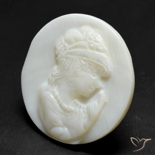 Nacre Blanc perle naturelle Tour, 14.15 ct, Opaque