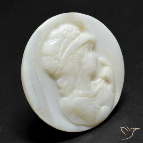 Nacre Blanc perle naturelle Tour, 12.47 ct, Opaque