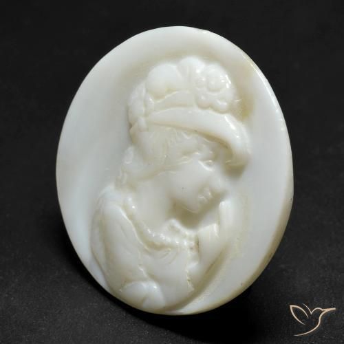 Nacre Blanc perle naturelle Tour, 12.47 ct, Opaque