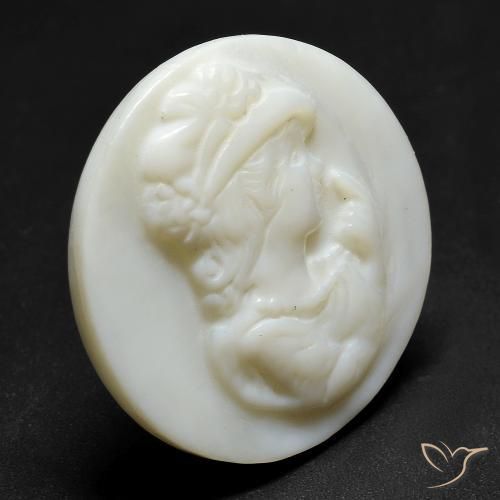 Nacre Blanc perle naturelle Tour, 16.47 ct, Opaque
