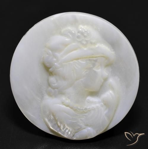 16.81ct Naturel Blanc perle Nacre, Tour, Opaque