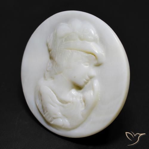 Nacre Blanc perle naturelle Tour, 14.67 ct, Opaque