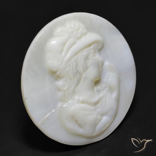 Nacre Blanc perle naturelle Tour, 10.19 ct, Opaque