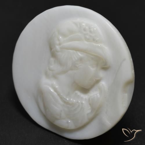 Nacre Blanc perle naturelle Tour, 13.54 ct, Opaque