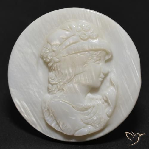 14.64ct Naturel Blanc Nacre, Tour, Opaque