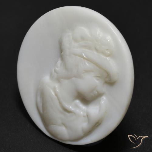 Nacre Blanc perle naturelle Tour, 11.66 ct, Opaque