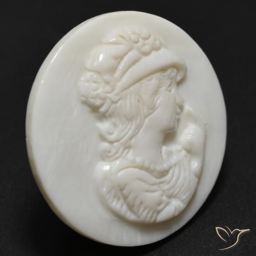 Nacre Blanc perle naturelle Tour, 17.11 ct, Opaque