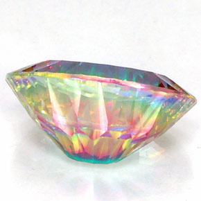 Quartz mystique Partie Supérieure Arc-en-Ciel naturelle Coupe ovale, 7.93 ct, IF