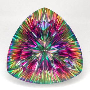 Quartz mystique Partie Supérieure Arc-en-Ciel naturelle Trillion, 26.71 ct, IF
