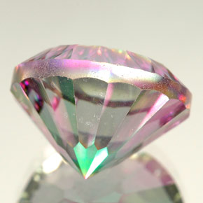 Quartz mystique Partie Supérieure Arc-en-Ciel naturelle Coupe roude, 12.83 ct, IF