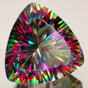 Quartz mystique Partie Supérieure Arc-en-Ciel naturelle Trillion, 18.00 ct, IF