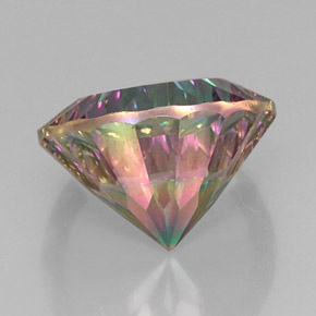 Quartz mystique multicolore naturelle coupe roude, 13,32 ct, VVS