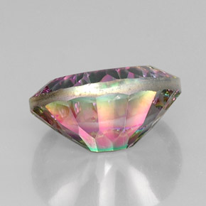 Quartz mystique multicolore naturelle coupe ovale, 13,18 ct, VVS