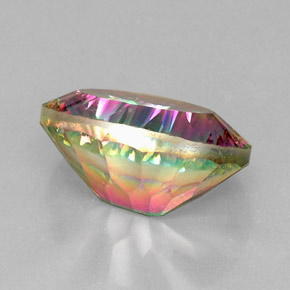 Quartz mystique multicolore naturelle coupe ovale, 13,17 ct, VVS