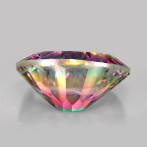 Quartz mystique multicolore naturelle coupe ovale, 11,87 ct, VVS