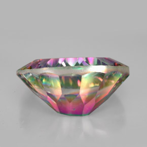 Quartz mystique multicolore naturelle coupe ovale, 12,09 ct, VVS