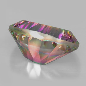 Quartz mystique multicolore naturelle coupe ovale, 13,29 ct, VVS