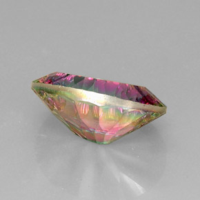 Quartz mystique multicolore naturelle coupe ovale, 11,32 ct, VVS