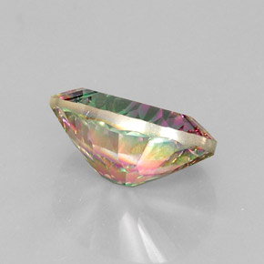 Quartz mystique multicolore naturelle coupe ovale, 11,45 ct, VVS